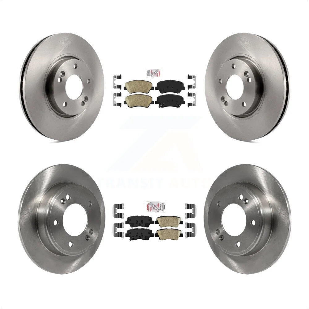 Front Rear Ceramic Pads And Disc Brake Rotors Kit N699