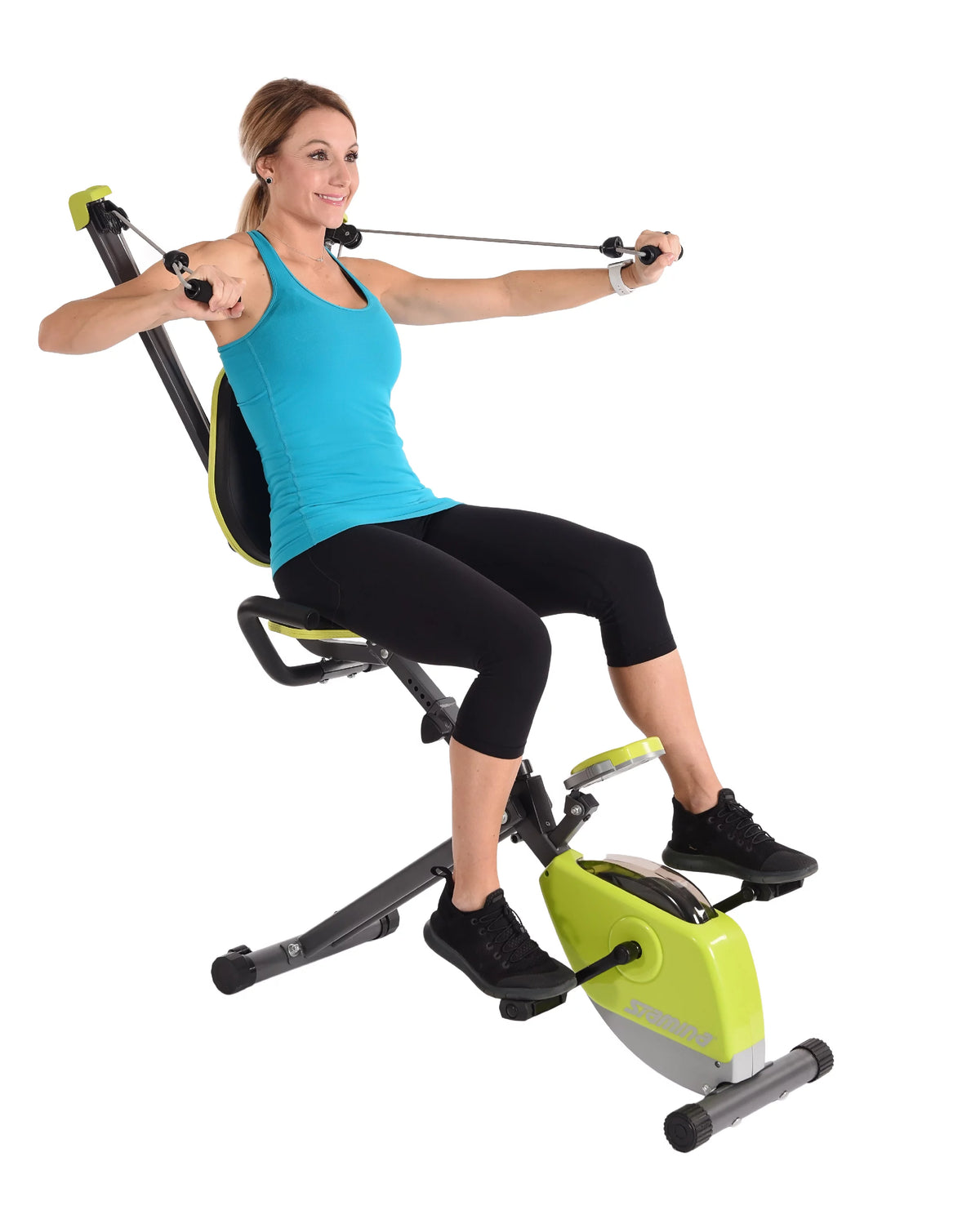 Upright Exercise Bike with Upper Body Resistance Arms S95483