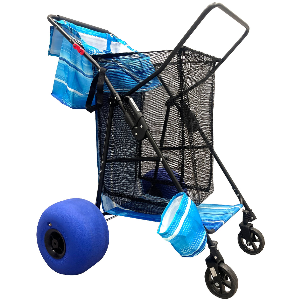 Heavy Duty Folding Beach Cart with Sand Wheels K79131