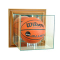 Walnut Finish Wall-Mounted Basketball Display Case V82985