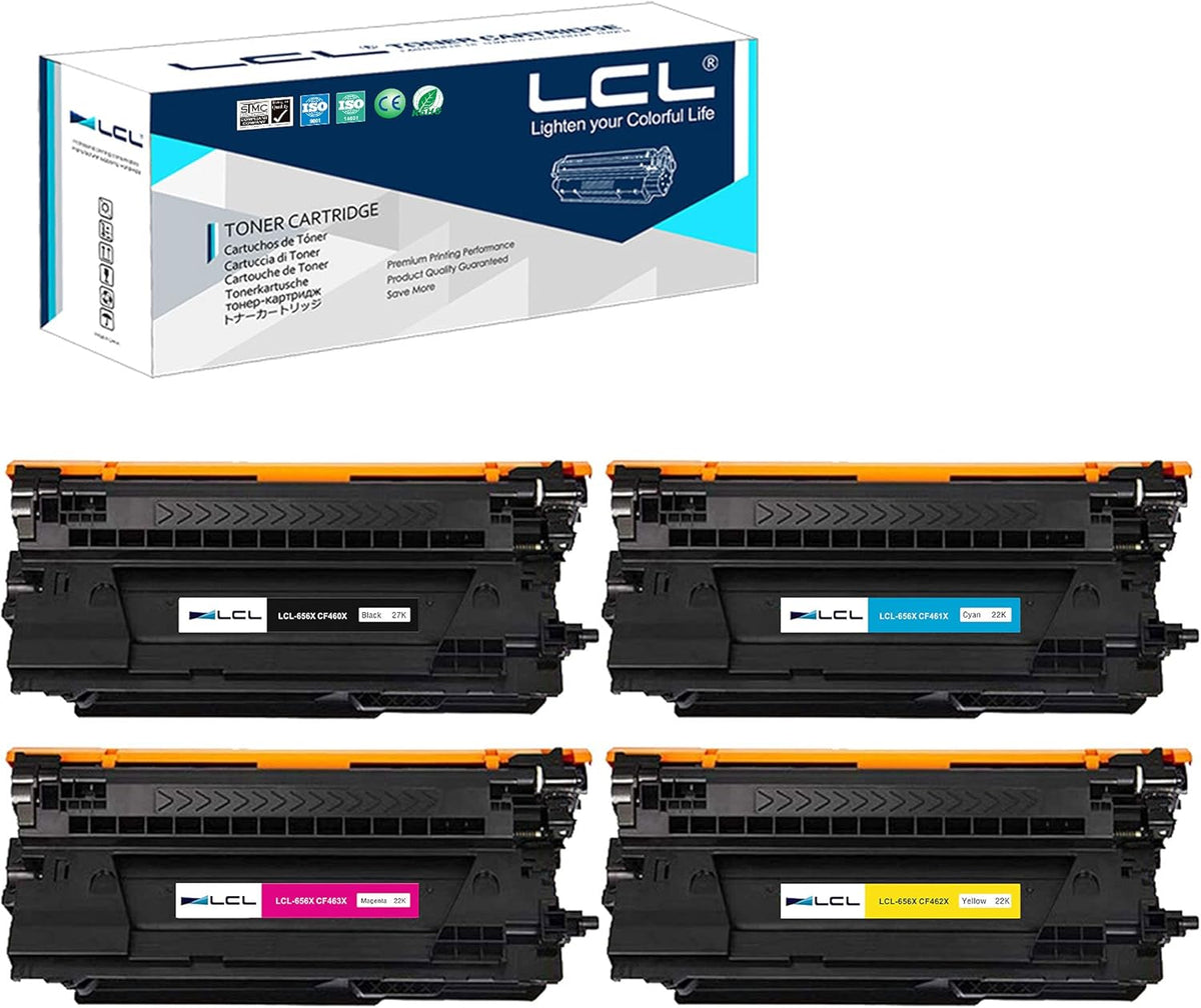 4-Pack Black Cyan Magenta Yellow Toner Cartridge H7658