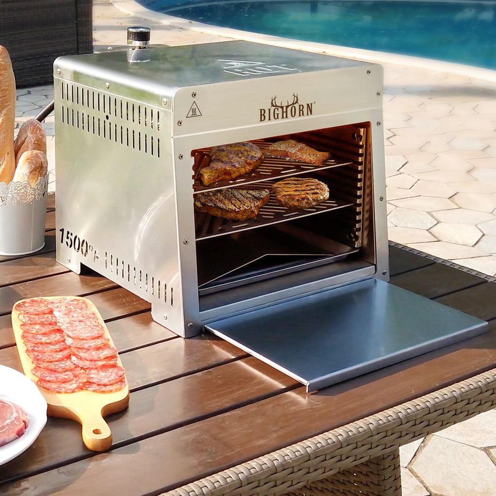 Portable Infrared Propane Gas Grill Stainless Steel Tabletop Grill T6165