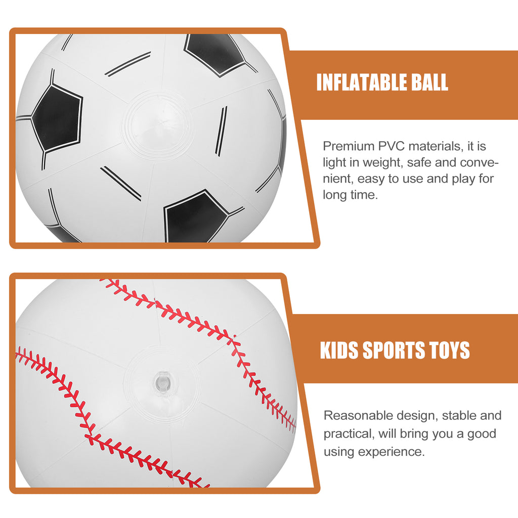 8 Pcs Inflatable Beach Ball Sports Balls for Kids X85606