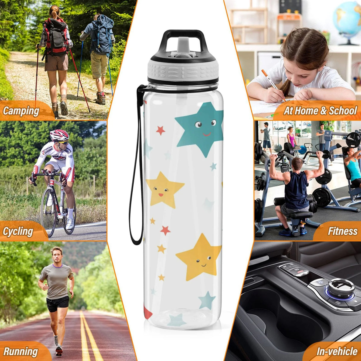 32oz Tritan Water Bottle with Straw A9800