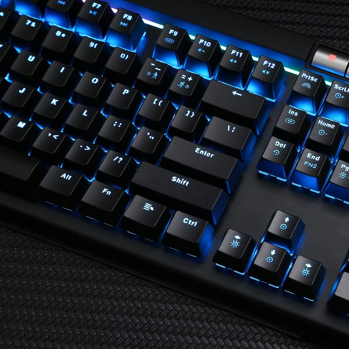 Mechanical Gaming Keyboard Blue Switches RGB Backlight with 2 USB Ports Pack of 2 Y673423