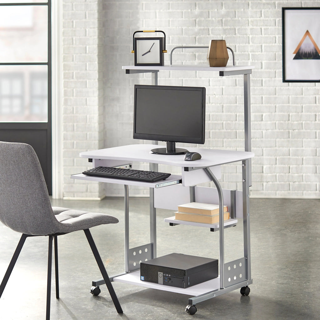 Espresso Mobile Computer Desk N97145