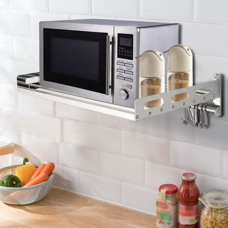 Stainless Steel Wall-Mounted Microwave Oven Rack P475