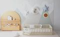 Hardwood Toddler Floor Bed with Gate D741149