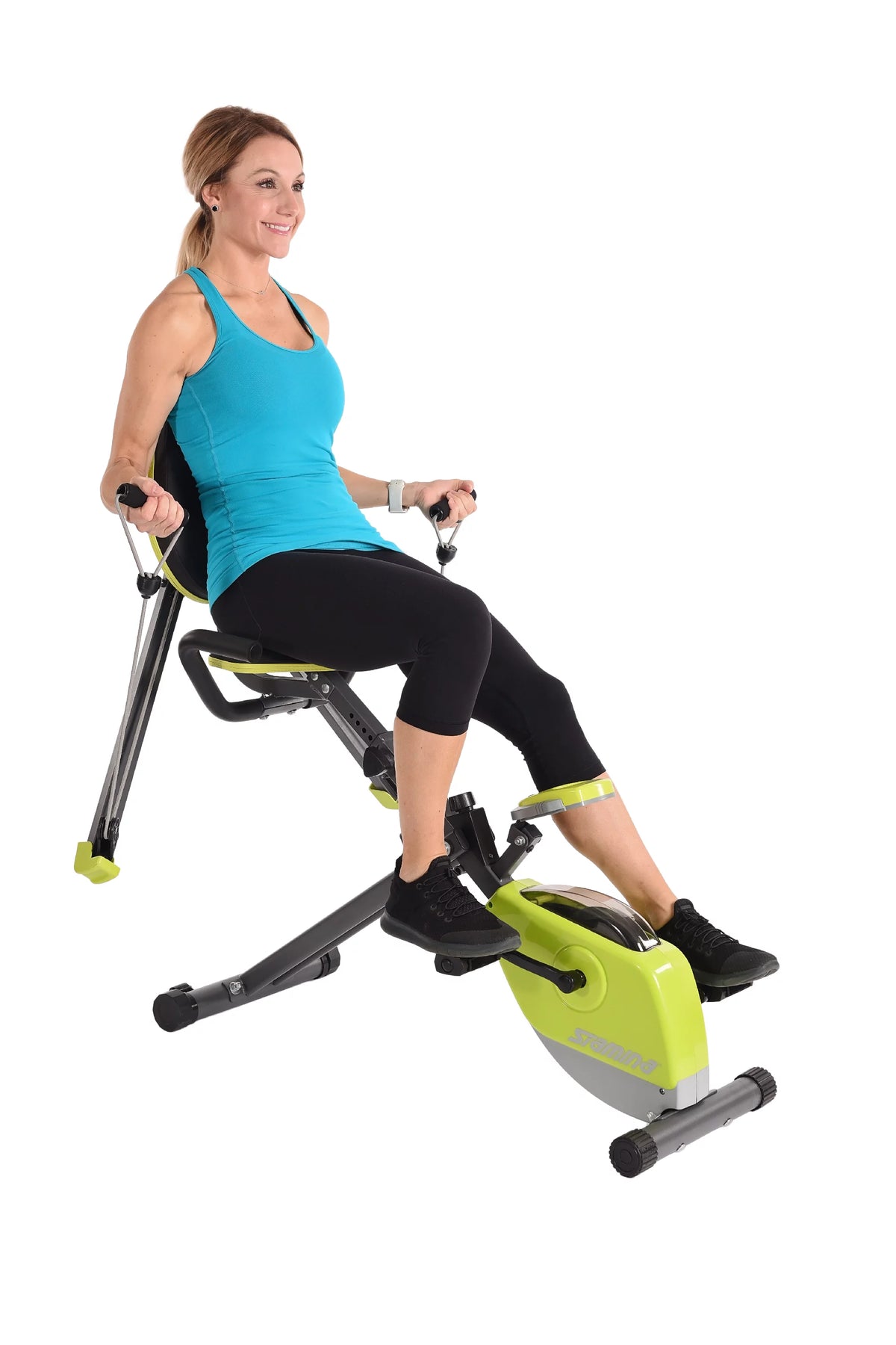 Upright Exercise Bike with Upper Body Resistance Arms S95483