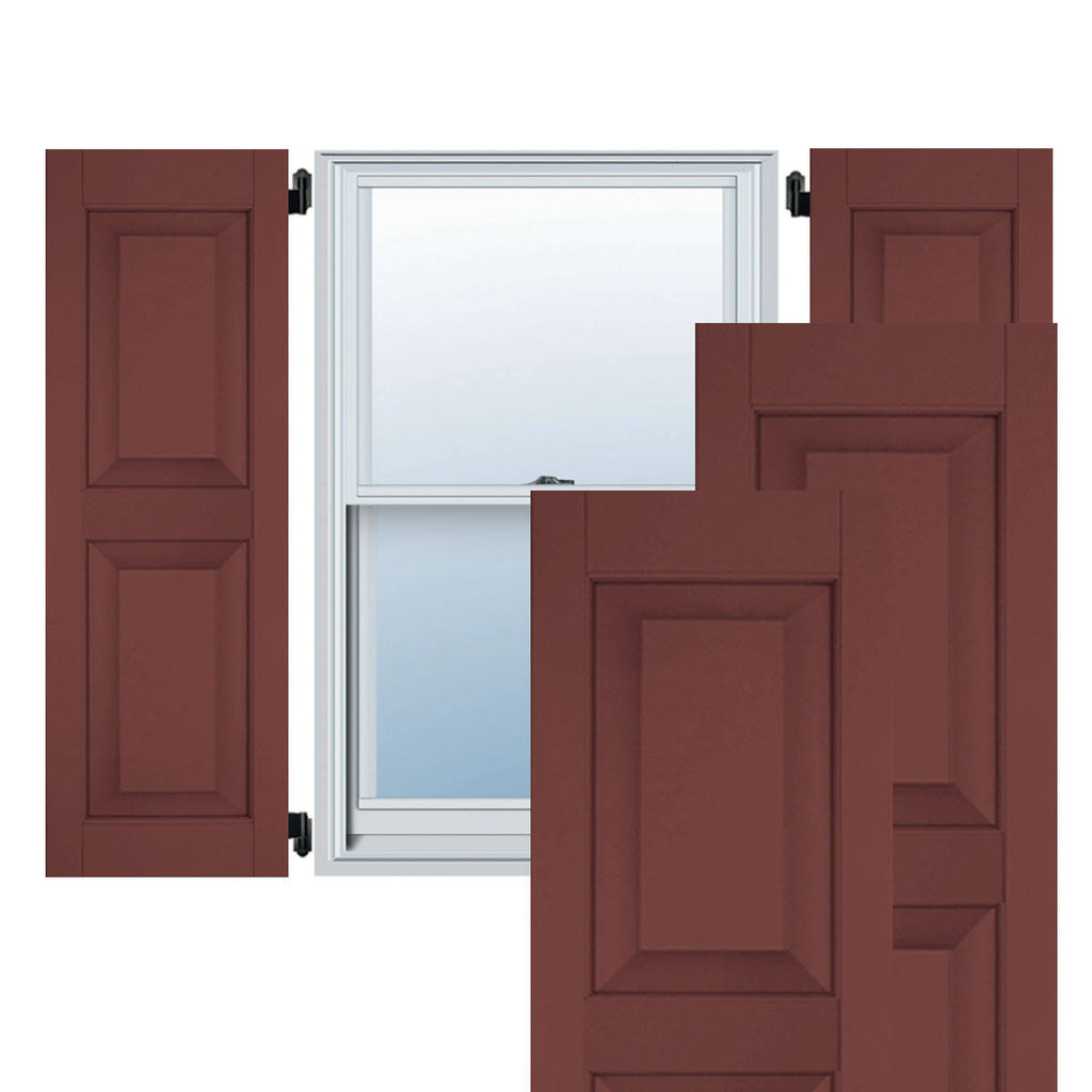 Cedar Raised Panel Shutters Pair U7518