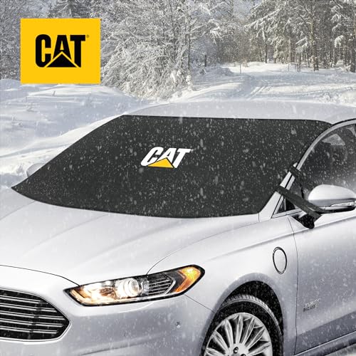 Windshield Snow Cover, Weatherproof with Anti-Theft Straps, 78"x45" inch, Black C873