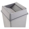 Square Swing Top Lid Plastic Gray O52721