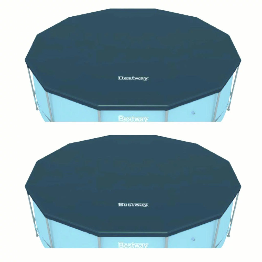 Round PVC 10 Foot Pool Cover 2 Pack S482