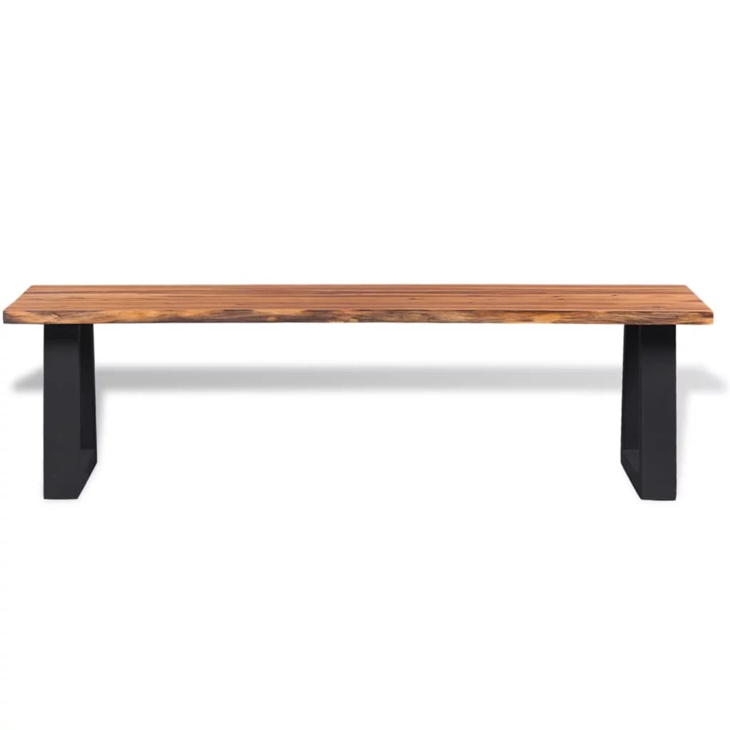 Solid Acacia Wood Bench Y79284
