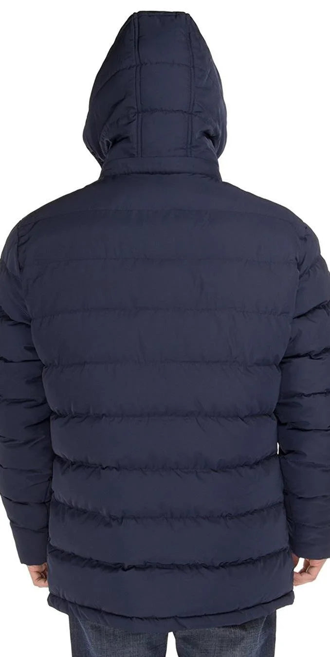 Navy Blue Thermal Padded Down Coat D2140