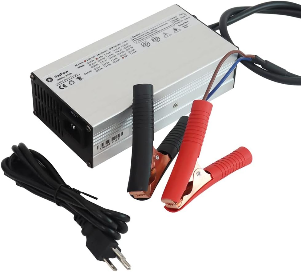 14.6V 10A AC/DC Battery Charger for 12.8V Lithium Iron Phosphate Battery, Pack of 2 E91999