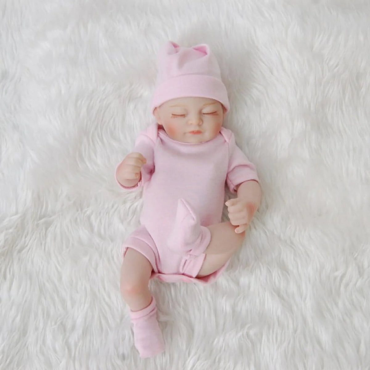 10inch Full Body Silicone Reborn Baby Doll with Clothes & Accessories C410699