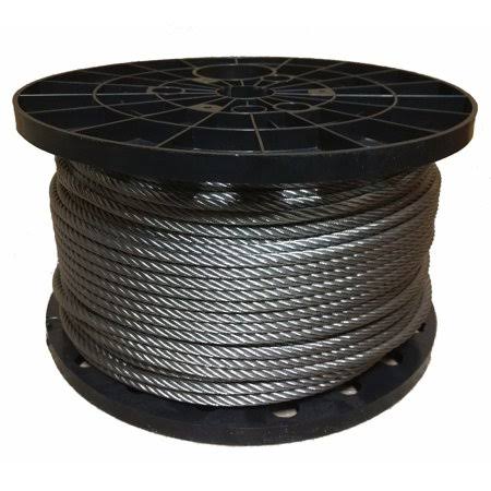 1/8 inch Stainless Steel Aircraft Cable Wire Rope 7x19 Type 304 (150 Feet) N155984