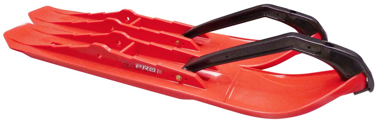 Red XCS Snowmobile Skis with 7.5" Shaper Bars Complete Kit Z171418