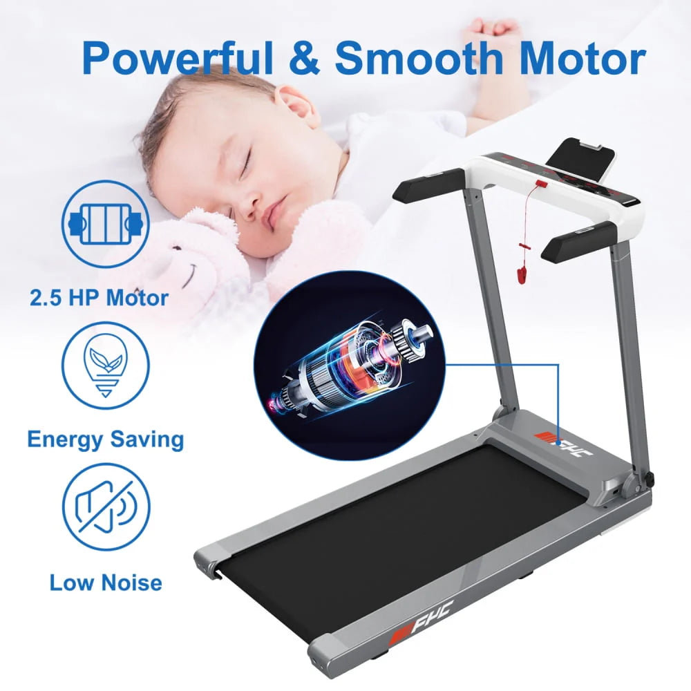 2 in 1 Folding Treadmill with Dual Display A1833