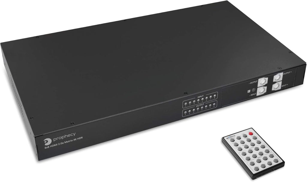 4x4 HDMI 2.0 Matrix Switcher with IR Remote, 4K 60Hz HDR, 18Gbps, 4 in 4 Out W993