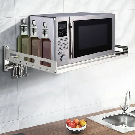 Stainless Steel Wall-Mounted Microwave Oven Rack P475
