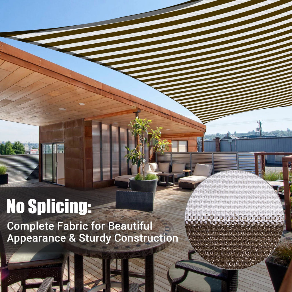 12x12Ft 97% UV Block Square Sun Shade Sail Z152