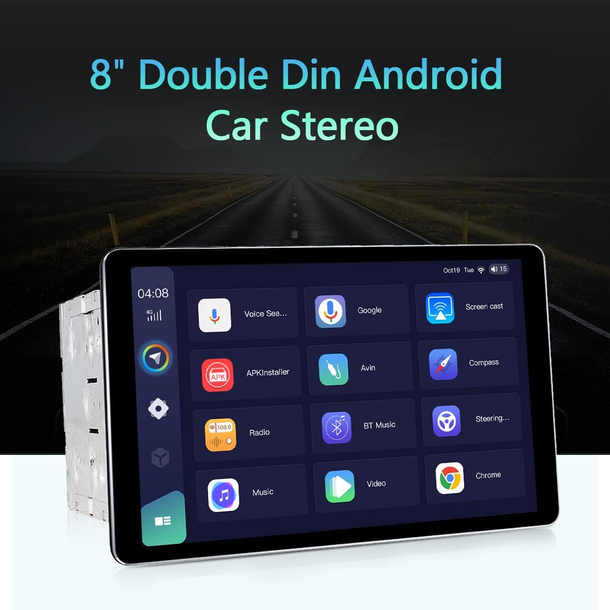 8 Inch Touch Screen Car Stereo with 4GB RAM 64GB ROM O3106