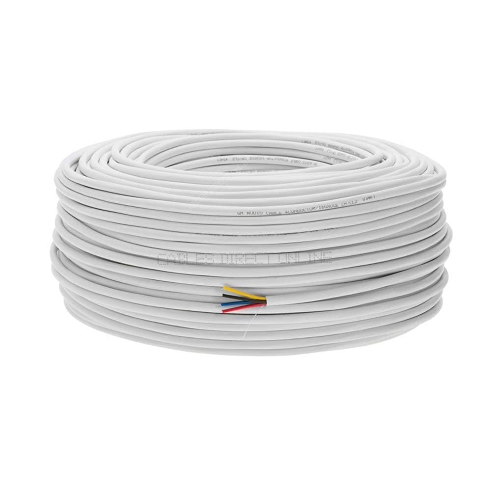 Bulk 22/4 Solid Conductor Alarm Control Cable 500ft Unshielded, Pack of 2 O96934