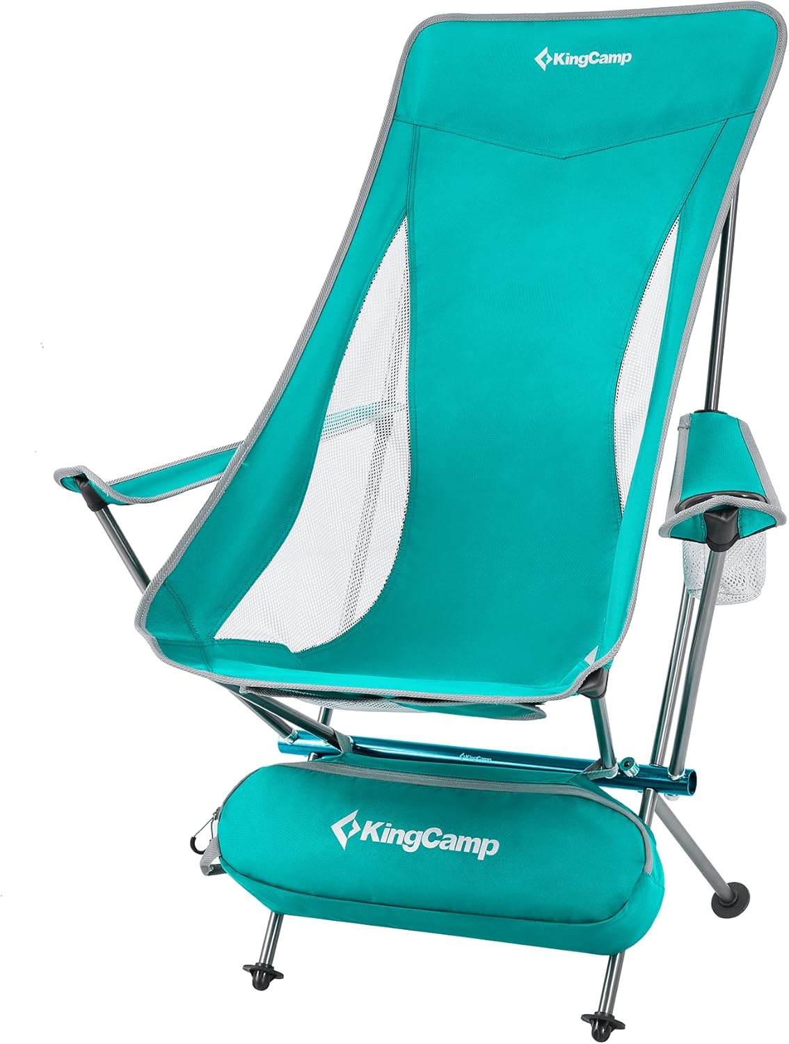 Lightweight Portable Folding Camping Chair with Armrest, High Back, Carry Bag K6204