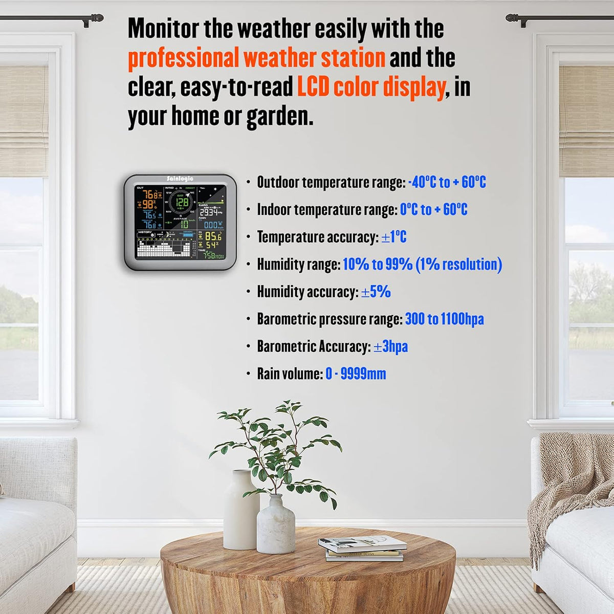Wireless Weather Station with Outdoor Sensor O418395