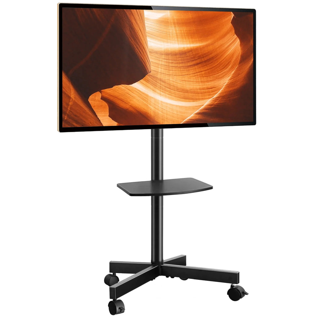 Black Rolling TV Stand for 32 to 60 inch Flat Panel TVs H25893