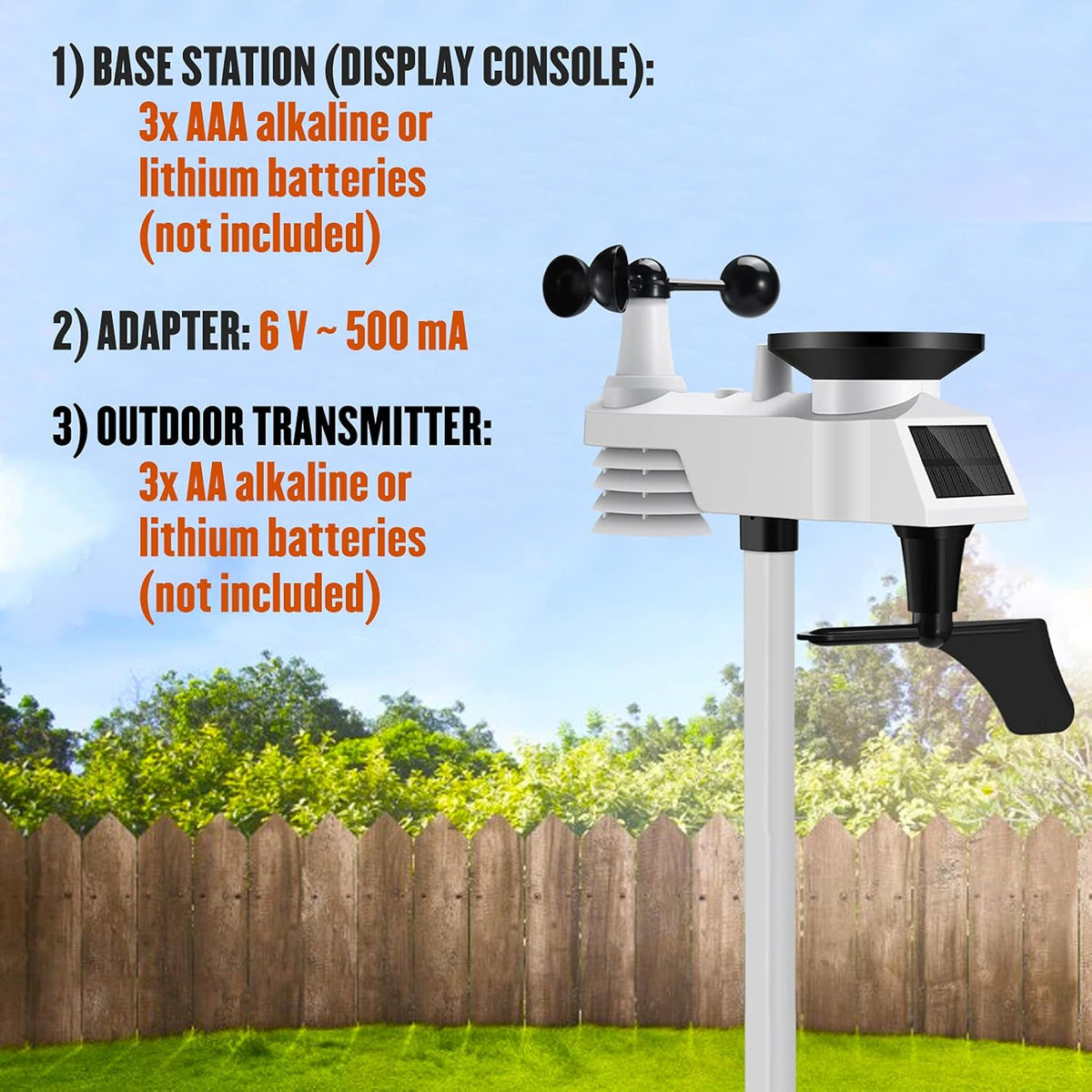 Wireless Weather Station with Outdoor Sensor O418395