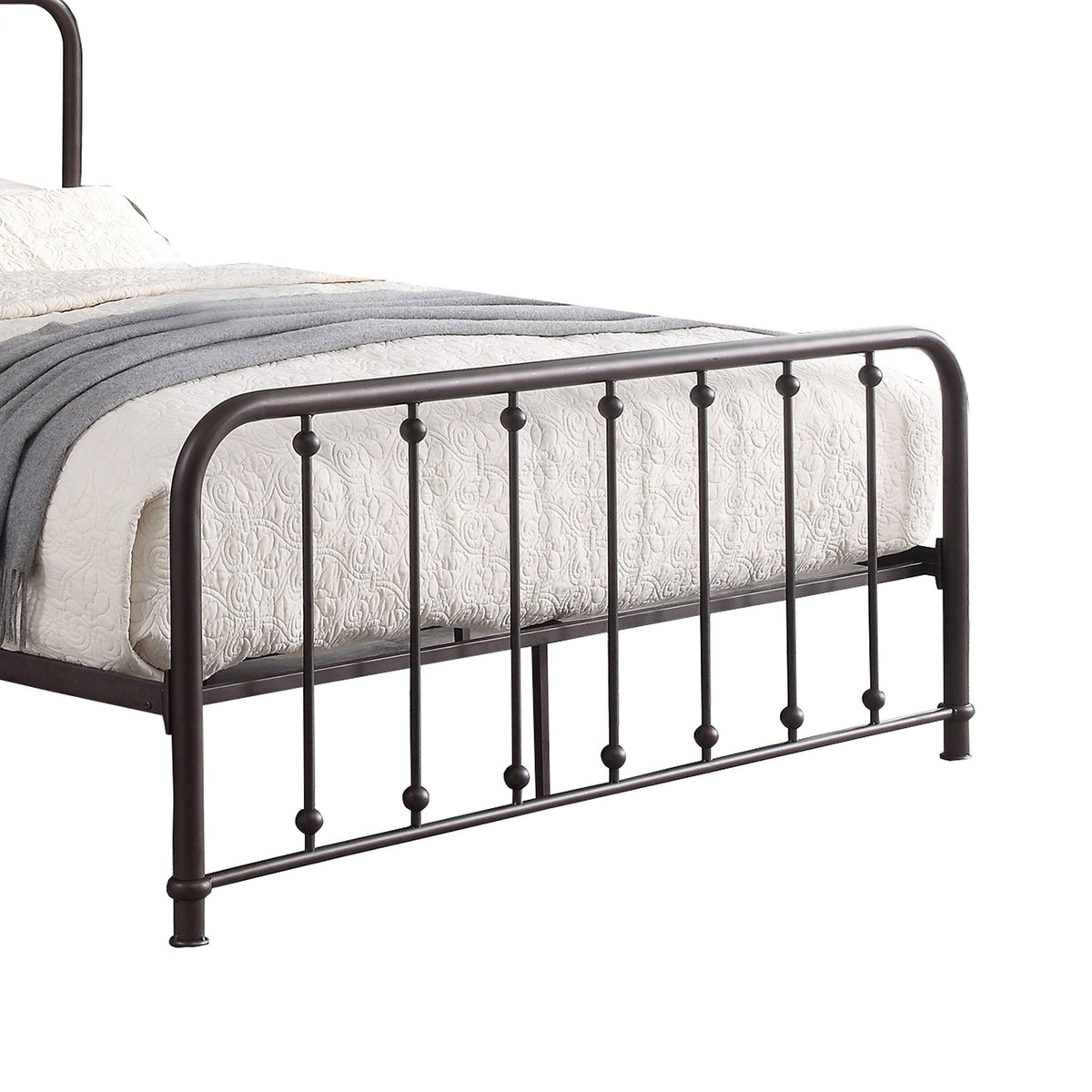 Antique Bronze Metal Full Bed D1039