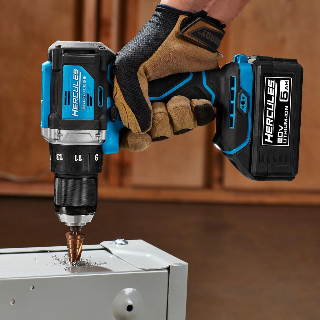 20V Brushless Cordless 1/2 in. Drill/Driver Kit with 2 Ah Battery and Charger H981739
