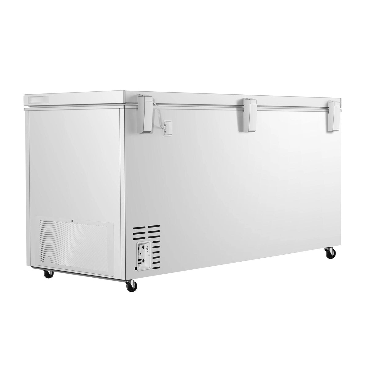 White 17.7 Cu Ft Convertible Chest Freezer or Fridge with Caster Wheels N8137