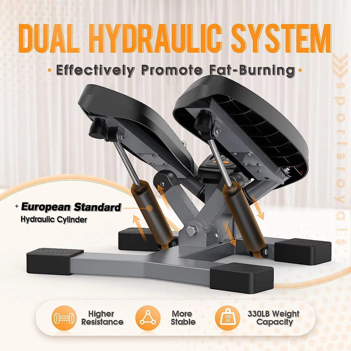Portable Stair Stepper with Resistance Band E2538