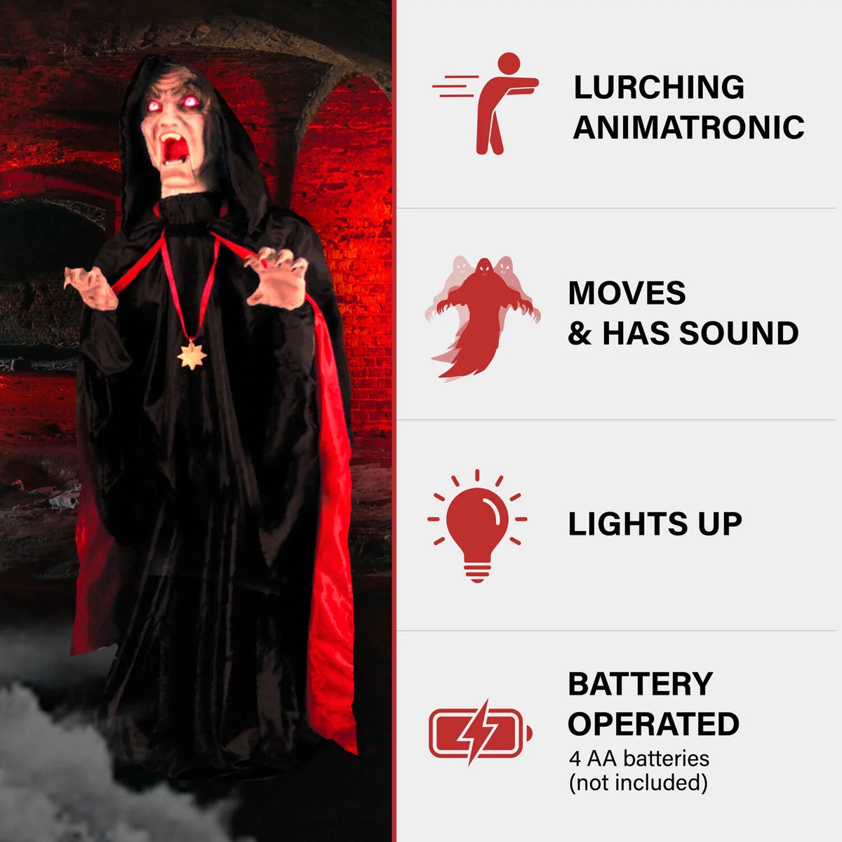 Vampire Animatronic with Lights and Sound I96134