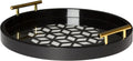 15.5 inch Sand Light Brown Round Decorative Tray R51417