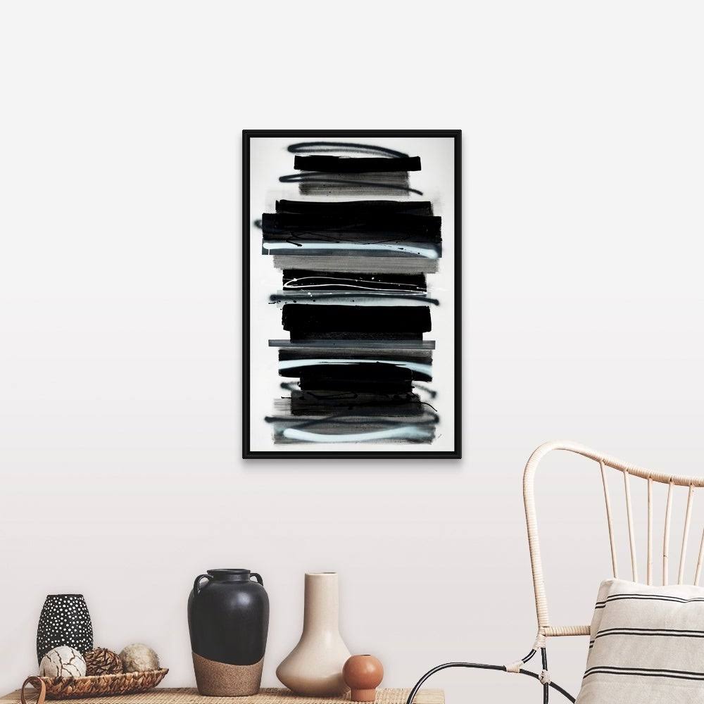 Black Float Frame Canvas Art - 24 x 36 S73735