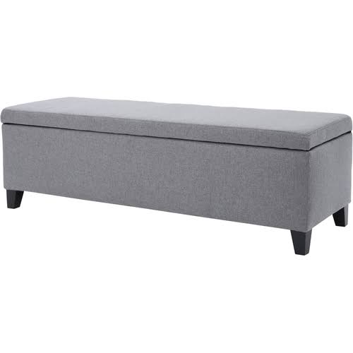 Gray Storage Ottoman H71154