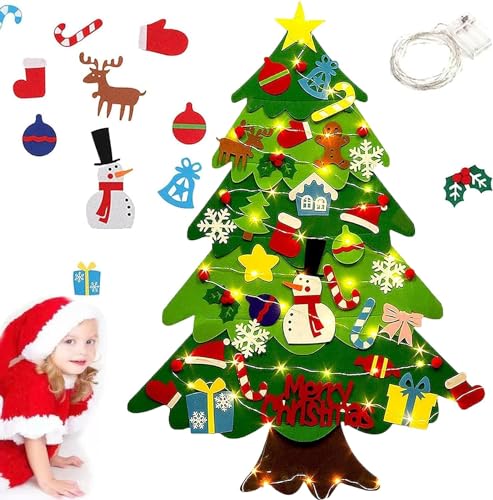 Felt Christmas Tree with Lights N3400